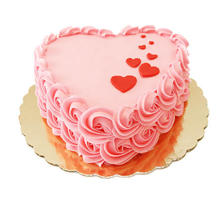 Cute  Love  Pink Birthday  Cake