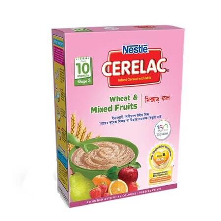 Nestlé Cerelac 3 Wheat & Mixed Fruits  (10 month +) BIB