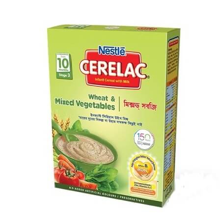 Nestlé Cerelac 3 Wheat & Mixed Vegetables (10 months+) BIB