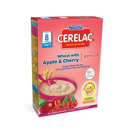Nestlé Cerelac 2 Apple & Cherry (8 months +) BIB