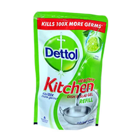 Dettol Healthy Kitchen Dish Slab Gel Lime Splash Refill