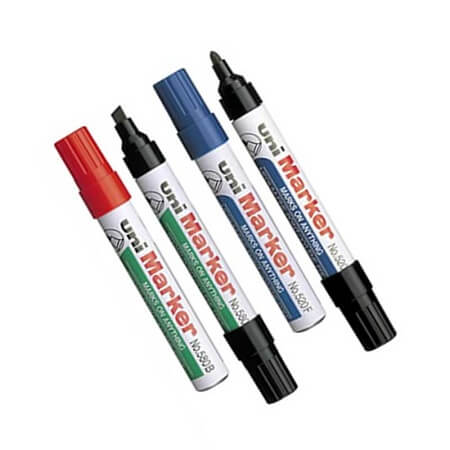 Uni Fine Permanent Marker Pen Red