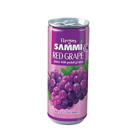 Sammi Red Grape Juice Can 240  ml
