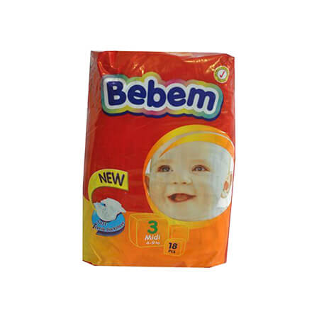 Bebem Baby Diaper Midi Eco 3 (4-9 kg )