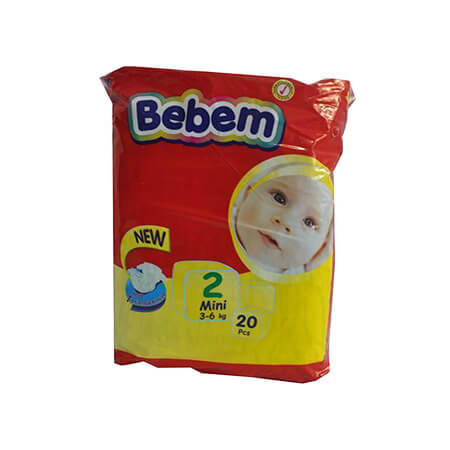 Bebem Baby Diaper Mini 2( 3-6 kg)