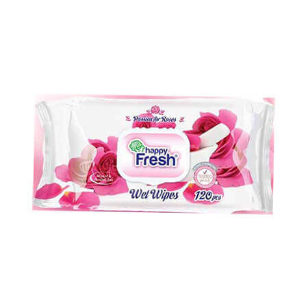 Happy Fresh (Rose) Wet Wipes 120 pcs