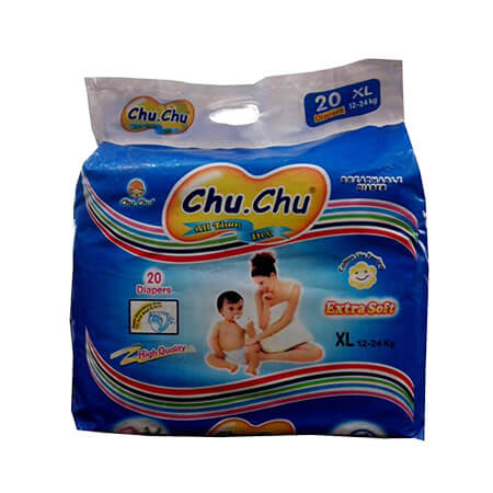 Chu Chu Baby Diaper (Belt System)  XL (12-24-kg)