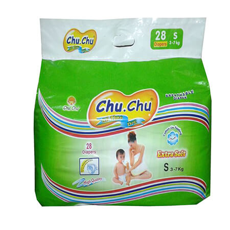 Chu Chu-baby Diaper (Belt System)  S (3-7-kg)