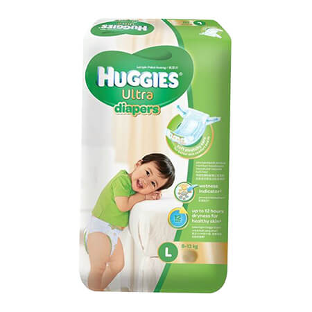 Huggies Baby Diaper Ultra (Belt System) L (8-13 kg)