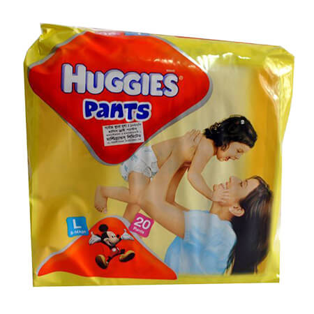 Huggies Dry (Pants System) Diaper  L (8-14 kg)