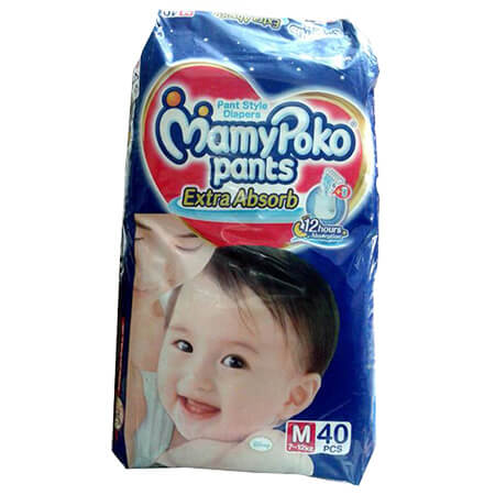 Mamypoko Pants Diaper ( Pant System)  M (7-12 kg)