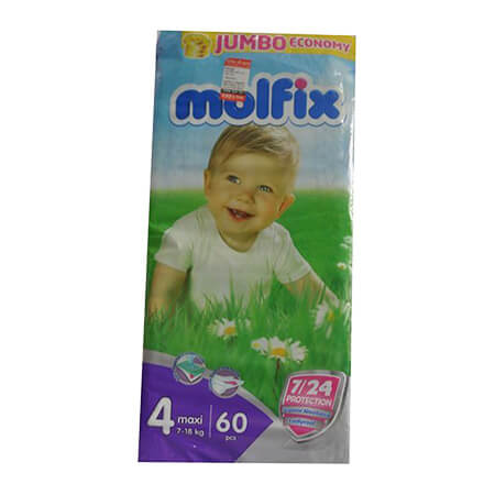 Molfix Baby Diaper Maxi 4 (Belt System) Jumbo (7-14 kg)