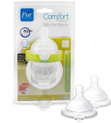 Pur Baby Comfort Feeder Silicon Nipple L 2 pcs (R.1313)