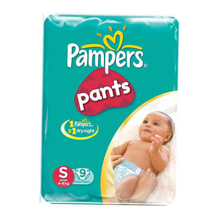 Pampers Baby Dry Pants Diaper (Pant System)  S (4-8 kg )