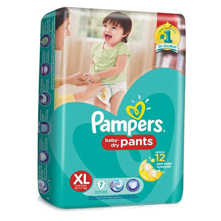 Pampers Baby Dry Pants Diaper (Pant System)  XL 12 kg