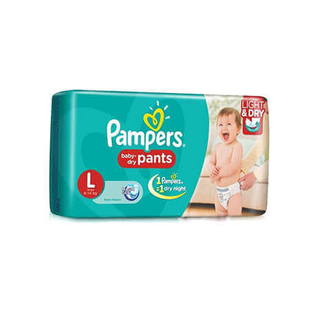 Pampers Baby Dry Pants Diaper (Pant System) (9-14 kg)