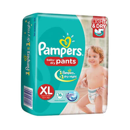 Pampers Baby Dry Pants Diaper (Pant System) XL 12+ kg
