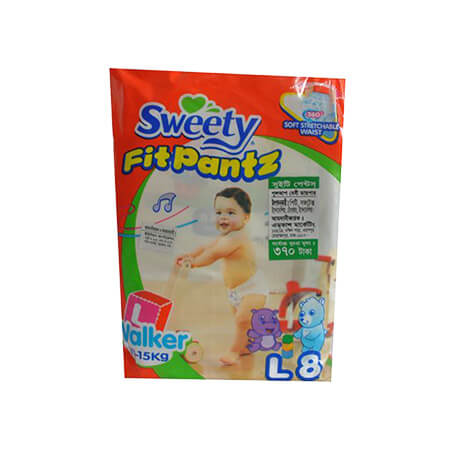 Sweety Fit Pantz Baby Diaper (Pant System) Walker  L (11-15 kg)
