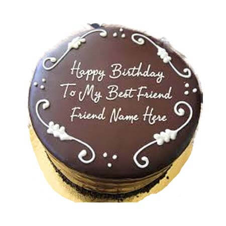Friend Chocolate Birthday Cake