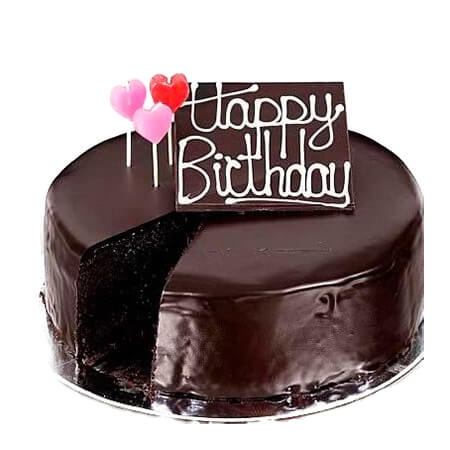 Chocolate Round Birthday Cake