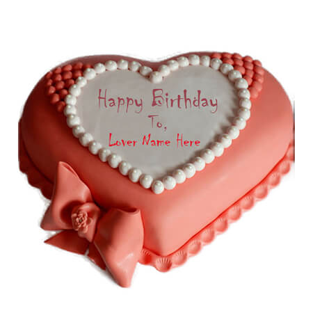 Lover Heart Birthday Cake