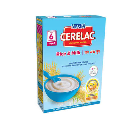 Nestle Cerelac 1 Rice Milk 6 Months Bib
