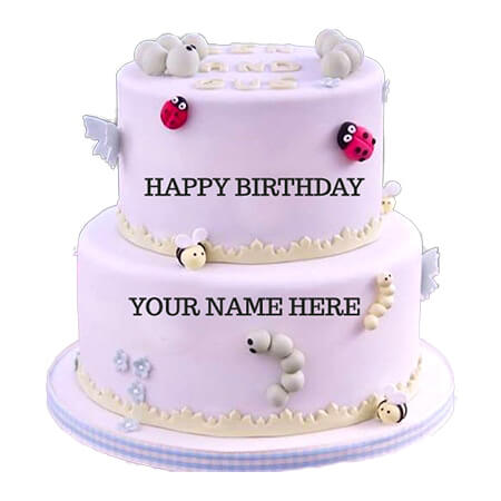 White Layered Birthday Cake