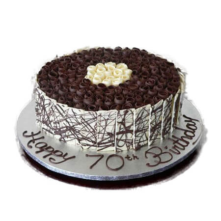 Chocolate Rose Birthday Cake