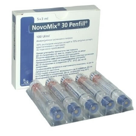 Novomix 30 penfill ( 5 cartridge )