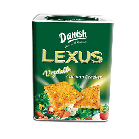 Danish Lexus Veg Crackers Tin