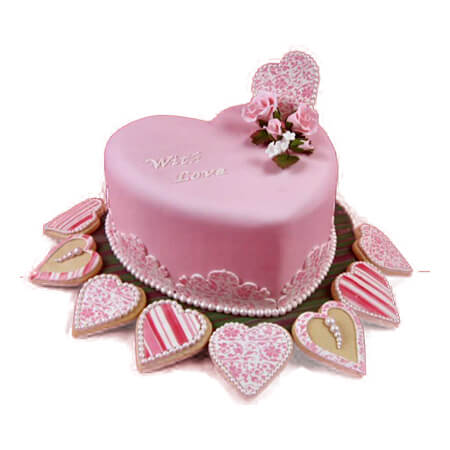 Heart N Heart Birthday Cake